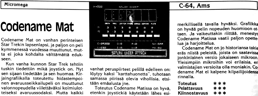 Codename Mat